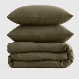 Quince Olive Duvet Cover Set